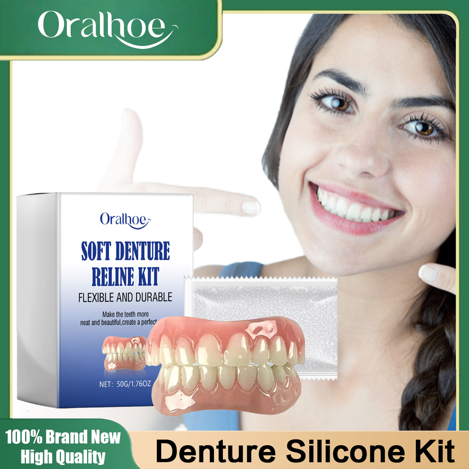 Teeth Whitening With Braces - Miękki zestaw do naprawy protez Idealne