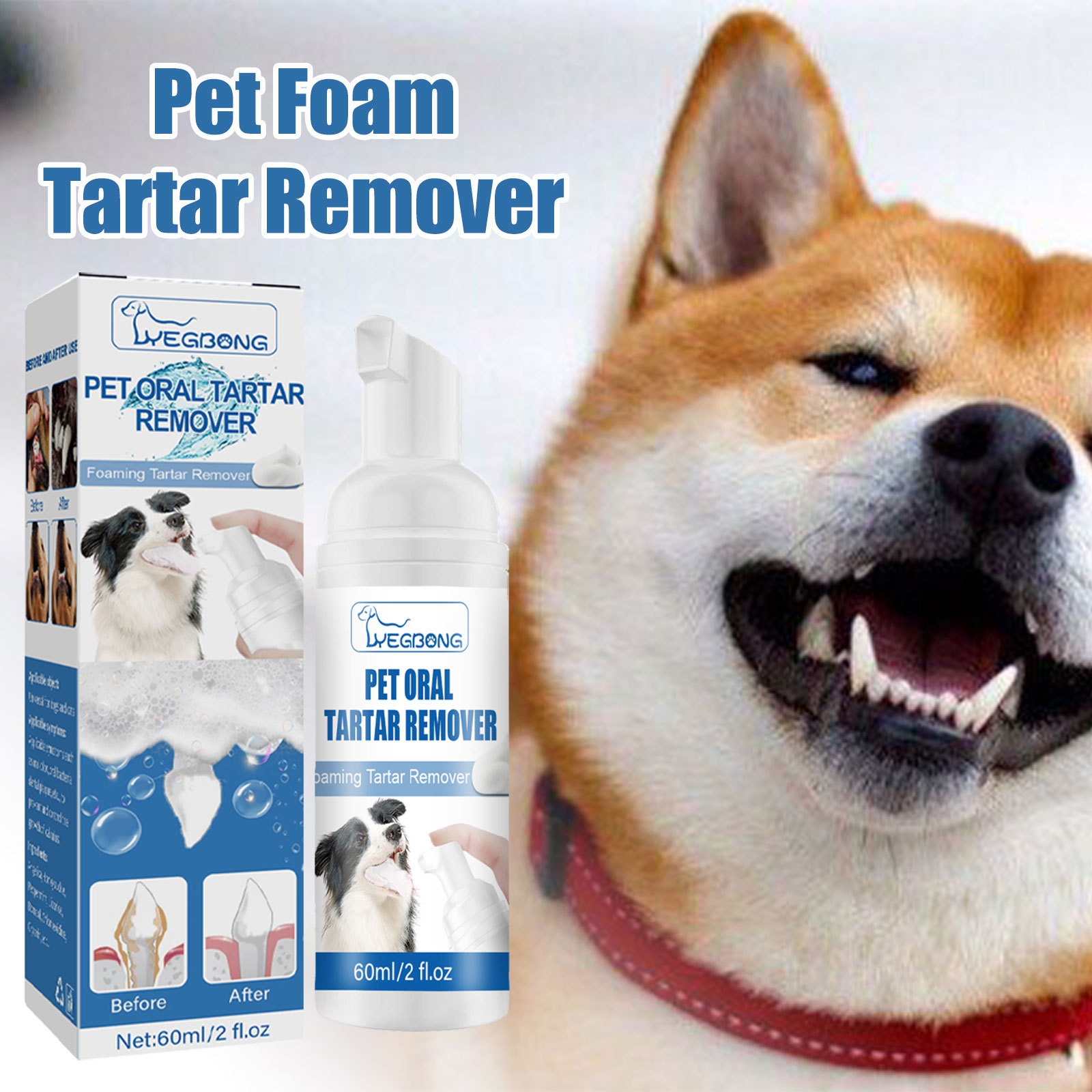 Teeth Whitening Foam Toothpaste - Środek do usuwania kamienia nazębnego dla