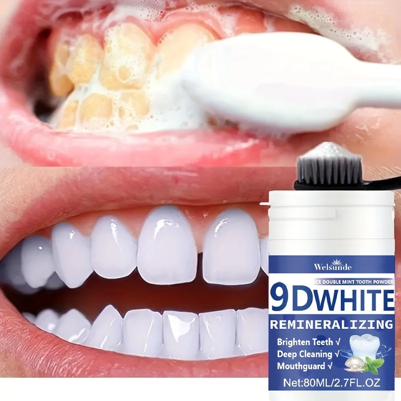 Teeth Whitening Flash - 9D Biały Proszek do Zębów z