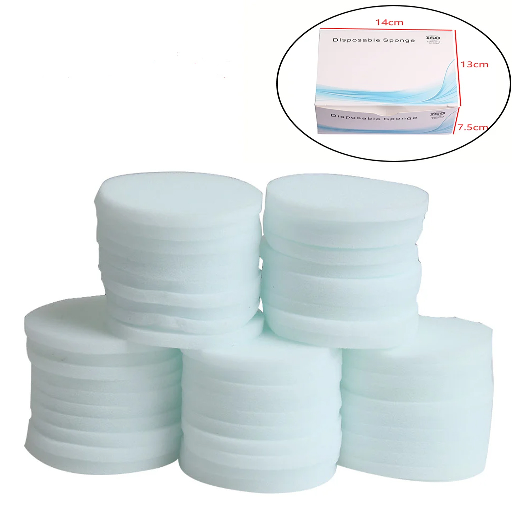 Teeth Whitening Foam Toothpaste - 50 sztuk/pudełko Jednorazowe Gąbki Czyszczące Miękkie
