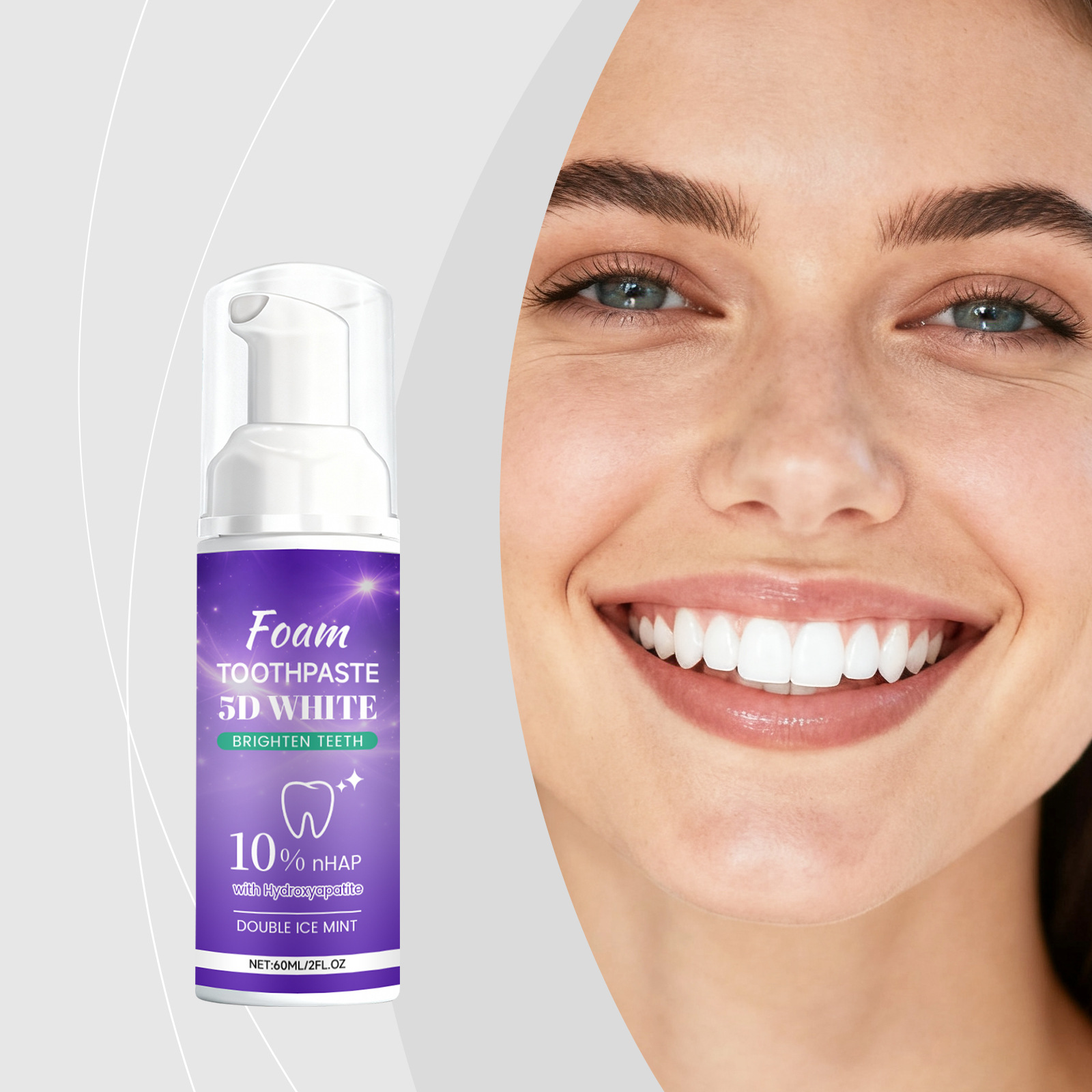 Pasta do zębów w piance 5D do  – Teeth Whitening Foam Toothpaste recenzja i cena
