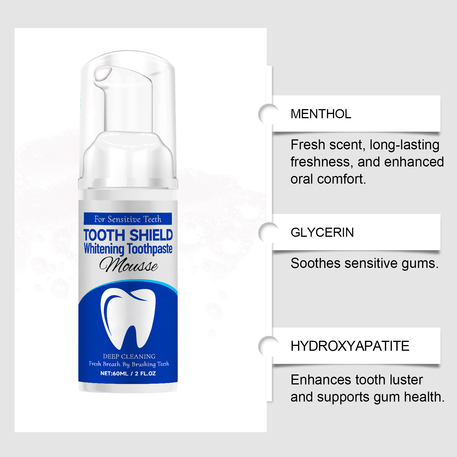Pasty do zębów z hydroksiapaty – Teeth Whitening Foam Toothpaste recenzja i cena