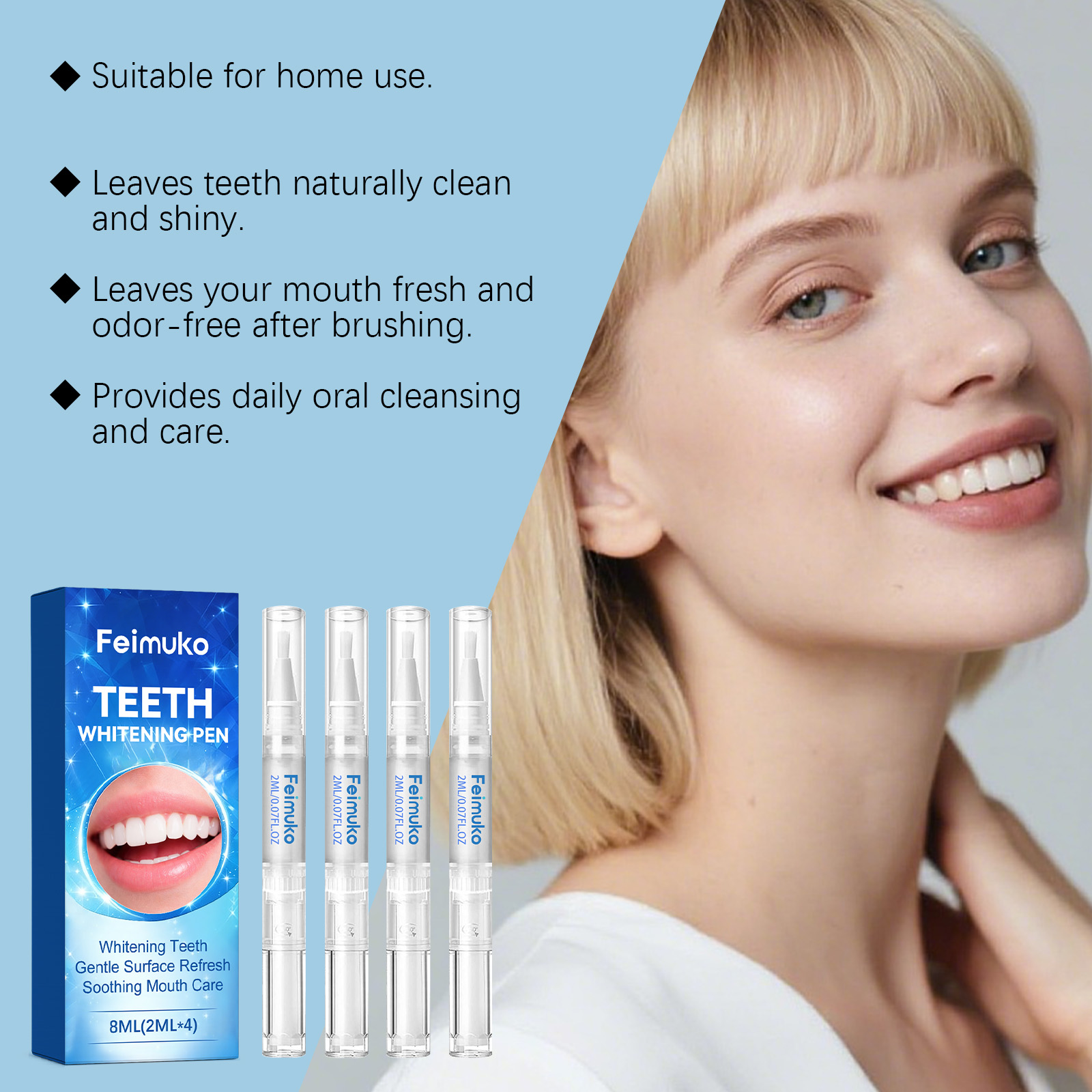 Feimuko 8ml Żelowy długopis do – Teeth Whitening Pen recenzja i cena