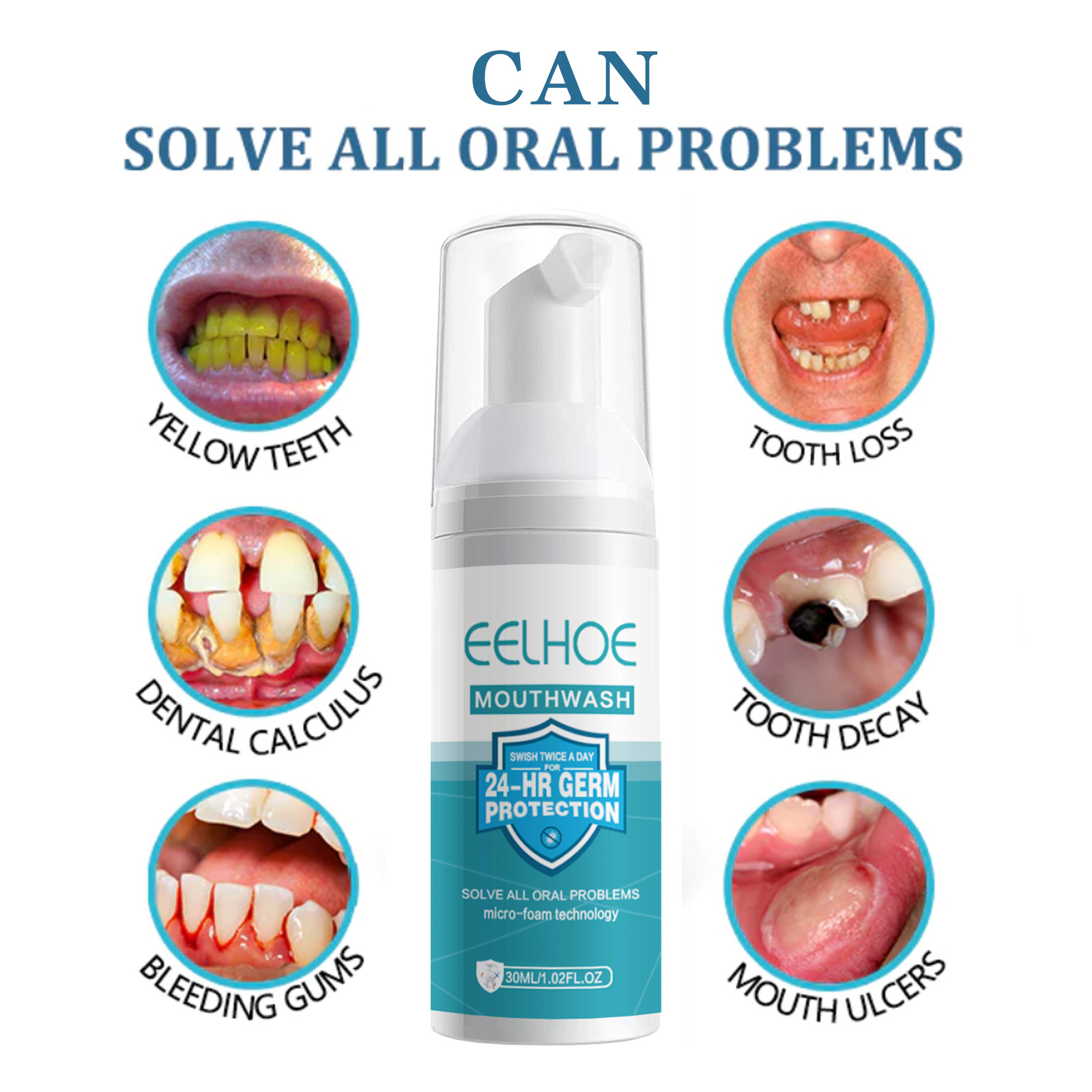 EELHOE wybielanie zębów pianka – Teeth Whitening Foam Toothpaste recenzja i cena