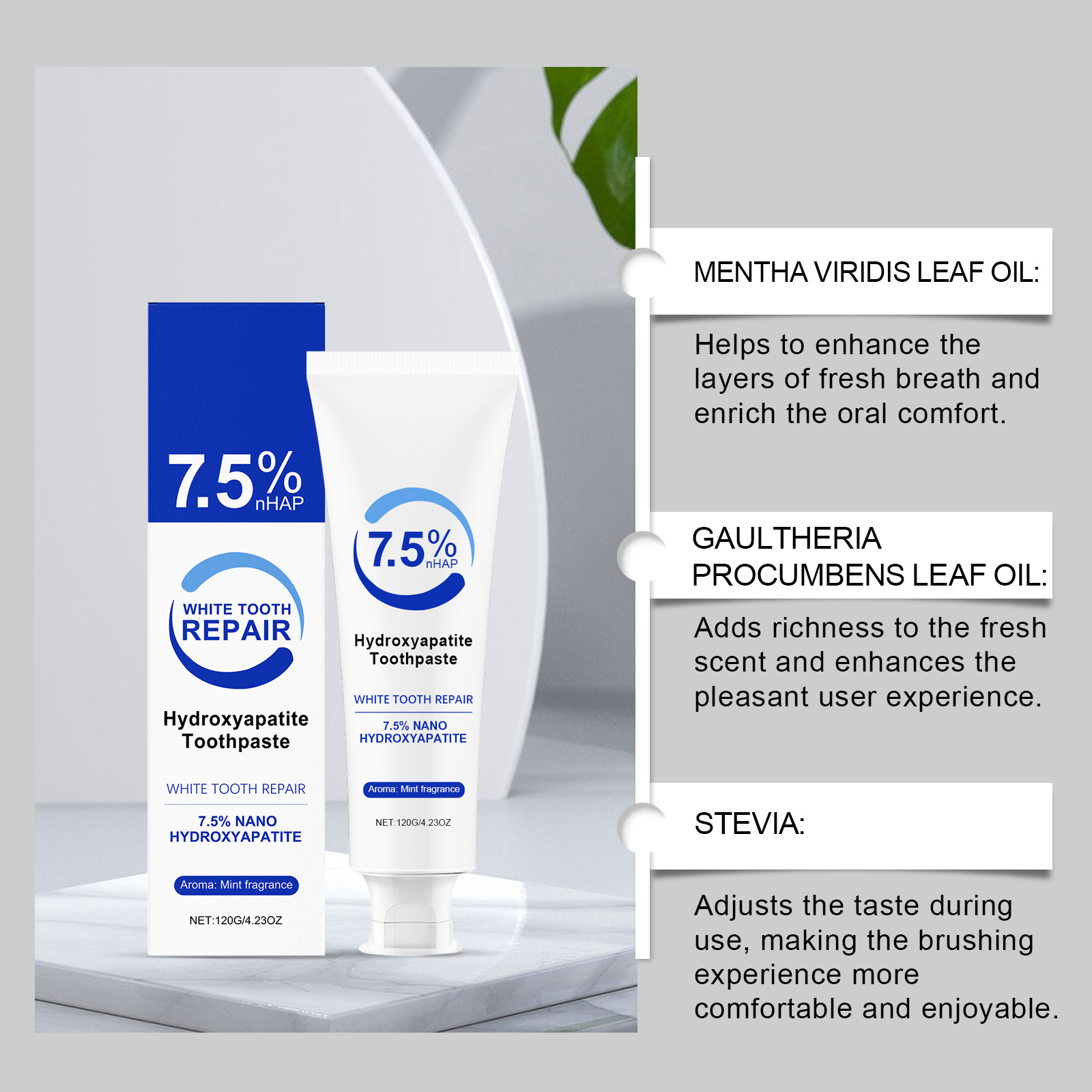 Pasta do zębów z 7,5% hydroksi – Teeth Whitening Foam Toothpaste recenzja i cena