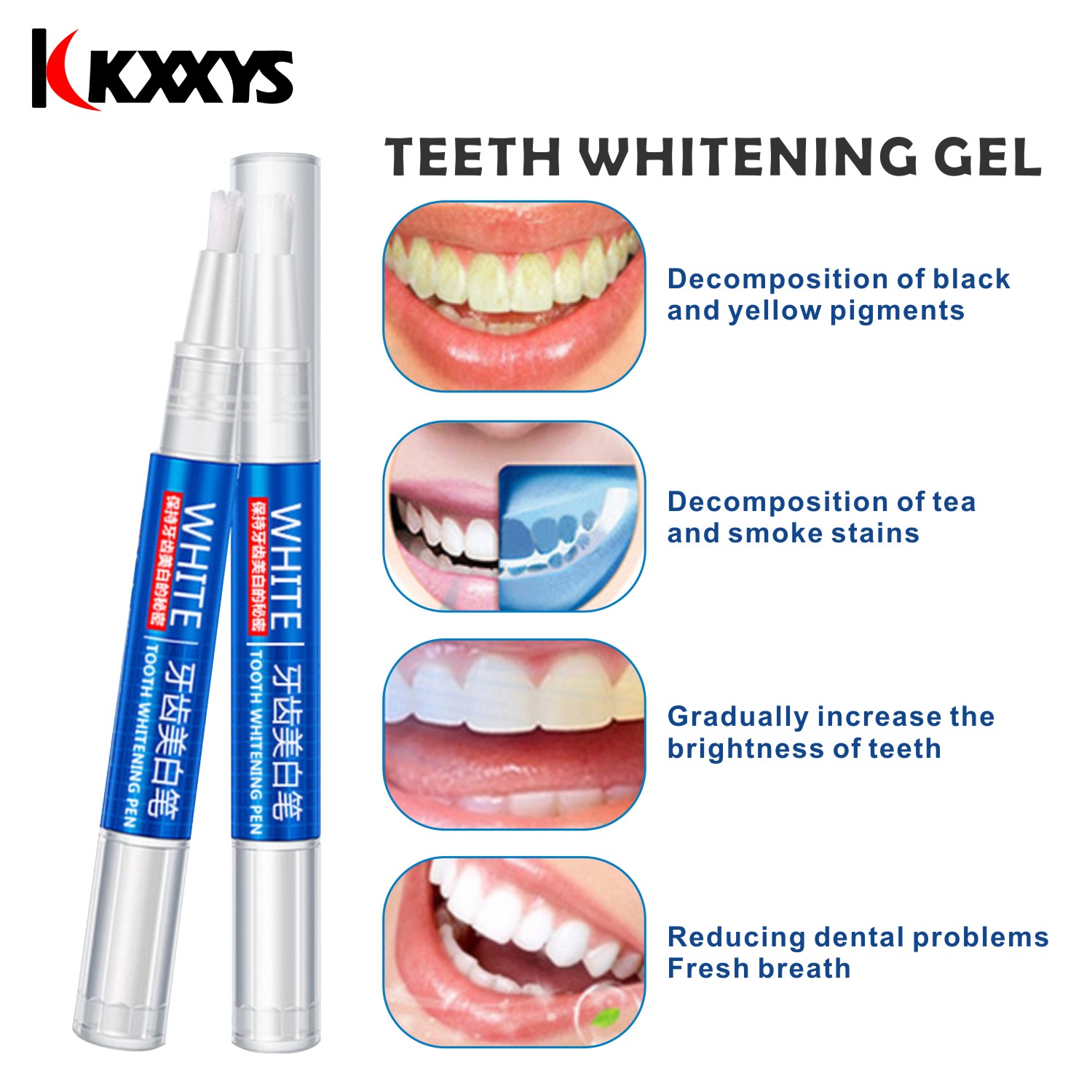 2 sztuk * 3ml popularny biały  – Teeth Whitening Pen recenzja i cena